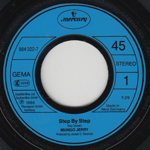 Mungo Jerry : Step By Step (7")