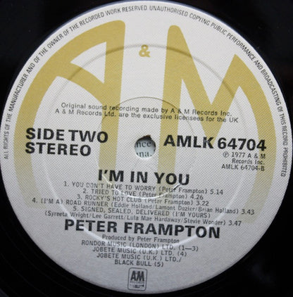 Peter Frampton : I'm In You (LP, Album)