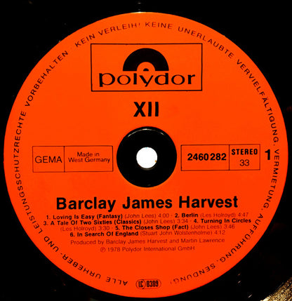 Barclay James Harvest : XII (LP, Album, RP, Emb)