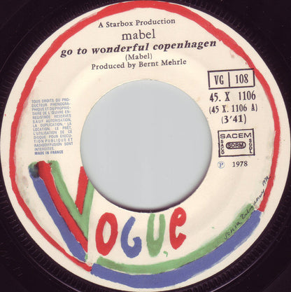 Mabel (2) : Go To Wonderful Copenhagen (7")