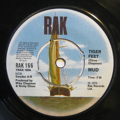 Mud : Tiger Feet / Mr. Bagatelle (7")