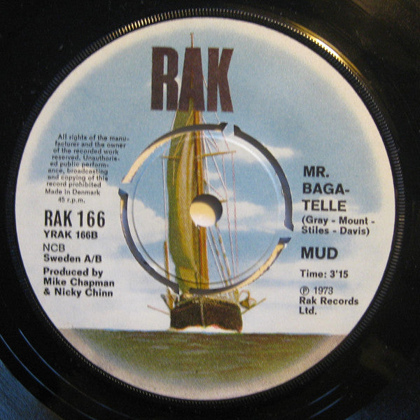 Mud : Tiger Feet / Mr. Bagatelle (7")