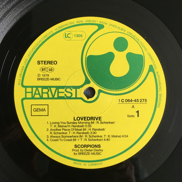 Scorpions : Lovedrive (LP, Album)