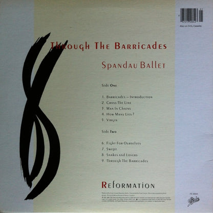 Spandau Ballet : Through The Barricades (LP, Album)