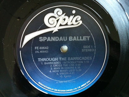 Spandau Ballet : Through The Barricades (LP, Album)