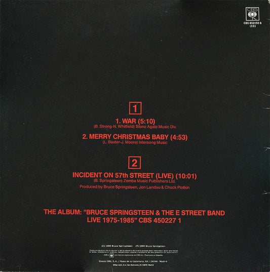 Bruce Springsteen & The E Street Band* : War (12", Maxi)