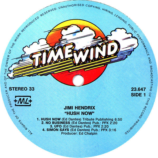 Jimi Hendrix : Hush Now (LP)