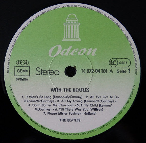 The Beatles : With The Beatles (LP, Album, RE)