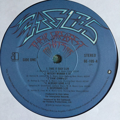 Eagles : Their Greatest Hits 1971-1975 (LP, Album, Comp, RE, Emb)