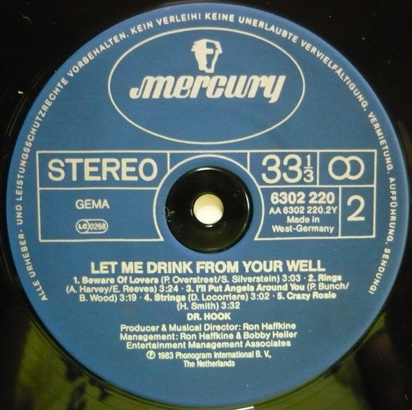 Dr. Hook : Let Me Drink From Your Well (LP, Album)