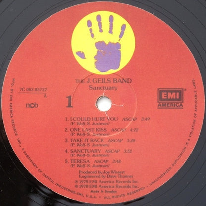 The J. Geils Band : Sanctuary. (LP, Album)