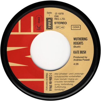 Kate Bush : Wuthering Heights (7", Single)