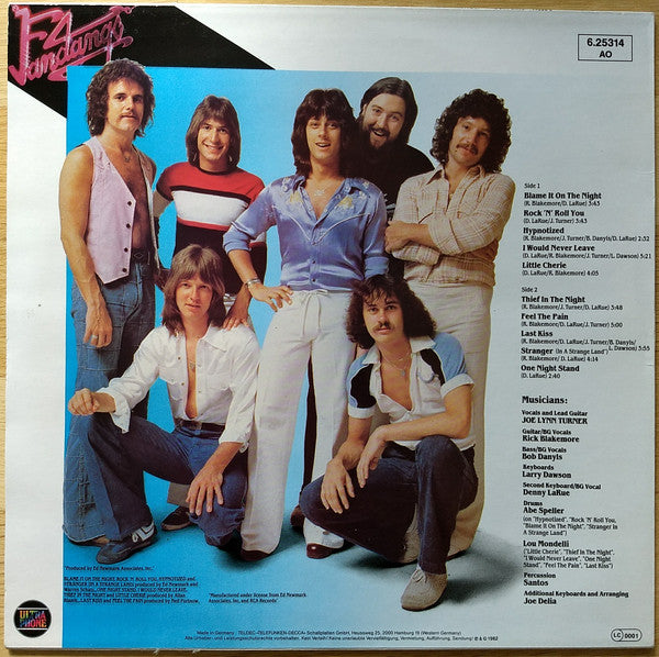 Joe Lynn Turner and Fandango (6) : Fandango - Joe Lynn Turner (LP, Comp)