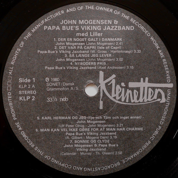 John Mogensen & Papa Bue's Viking Jazzband* : John Mogensen & Papa Bue's Viking Jazzband (LP, Comp)