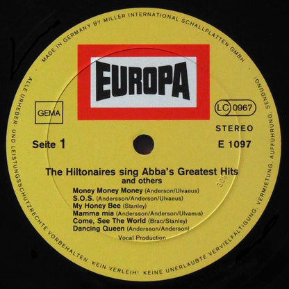 The Hiltonaires : The Hiltonaires Sing Abba's Greatest Hits And Others (LP, Album)