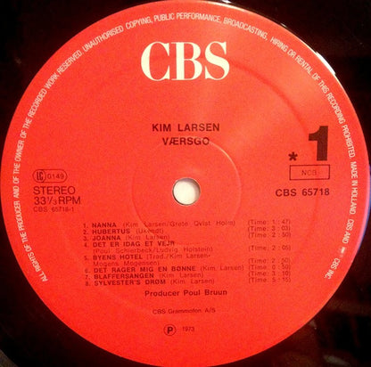 Kim Larsen : Værsgo (LP, Album, RE)