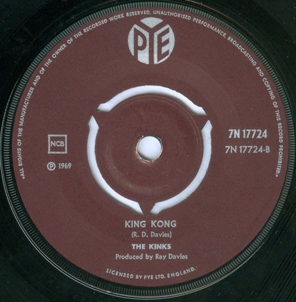 The Kinks : Plastic Man / King Kong (7", Single)