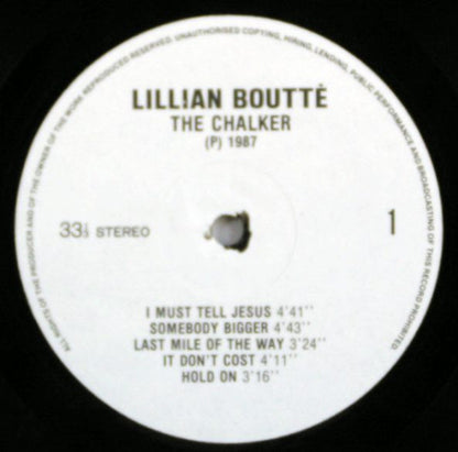 Lillian Boutté : Hold On (LP)