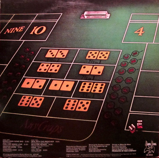 Bad Company (3) : Straight Shooter (LP, Album, RE, SP )