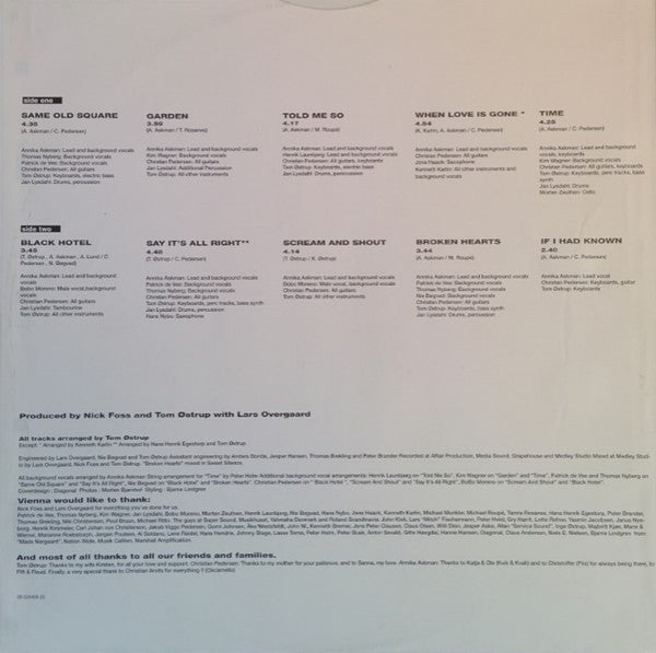 Vienna (14) : Two Boys And A Girl (LP, Album)