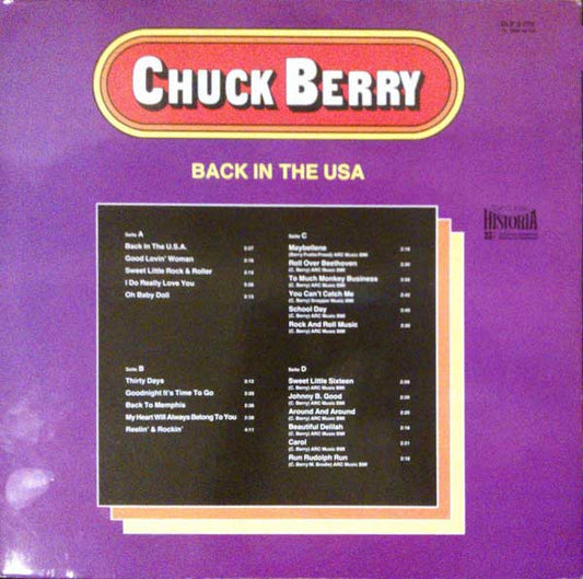 Chuck Berry : Back In The USA (2xLP, Comp)