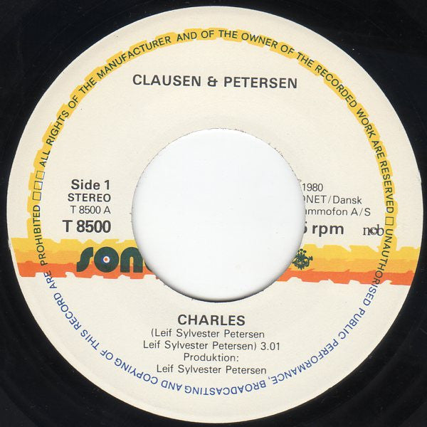 Clausen & Petersen : Charles / Sangen Om Laila (7")