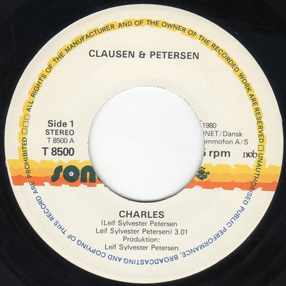 Clausen & Petersen : Charles / Sangen Om Laila (7")