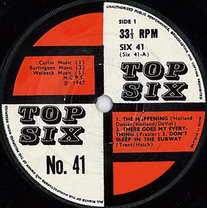 Unknown Artist : Top Six No. 41 (7")