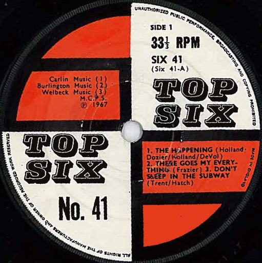 Unknown Artist : Top Six No. 41 (7")