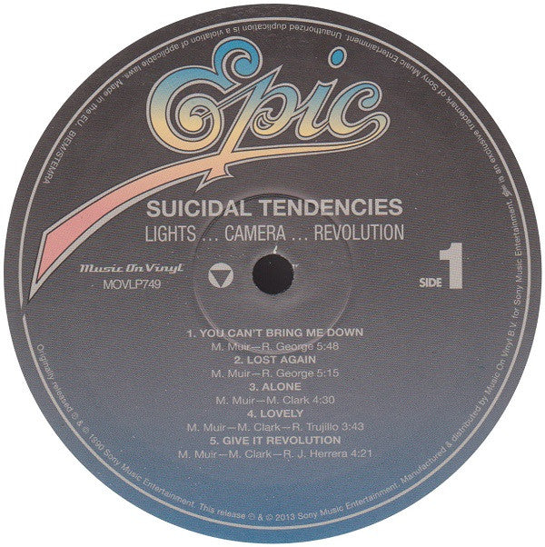 Suicidal Tendencies : Lights... Camera... Revolution (LP, Album, RE, 180)