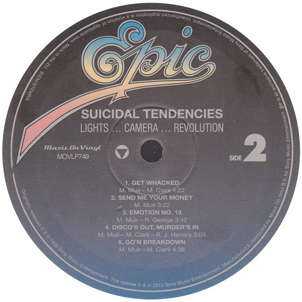 Suicidal Tendencies : Lights... Camera... Revolution (LP, Album, RE, 180)