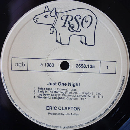 Eric Clapton : Just One Night (2xLP, Album)