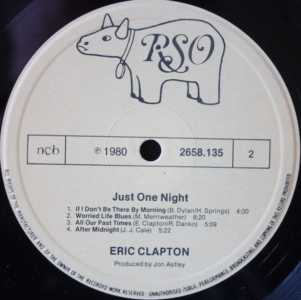 Eric Clapton : Just One Night (2xLP, Album)