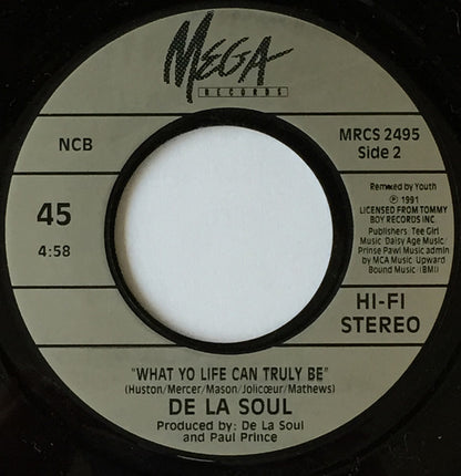 De La Soul : A Roller Skating Jam Named "Saturdays" (7", Single)