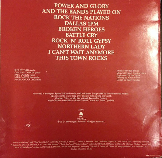 Saxon : Rock 'N Roll Gypsies (LP, Album)