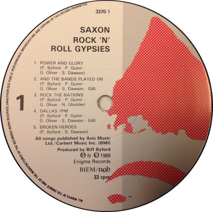 Saxon : Rock 'N Roll Gypsies (LP, Album)