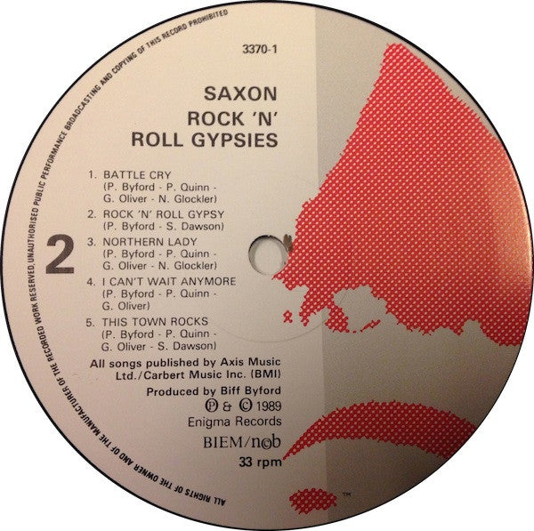 Saxon : Rock 'N Roll Gypsies (LP, Album)