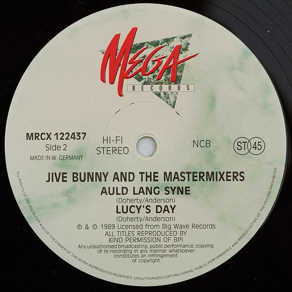 Jive Bunny And The Mastermixers : Let's Party / Auld Lang Syne (12", Maxi)
