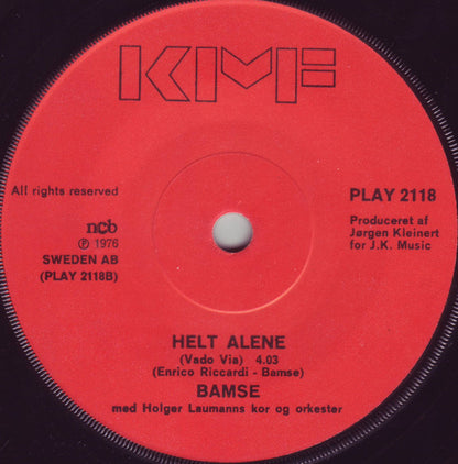 Flemming "Bamse" Jørgensen : Endnu Engang / Helt Alene (7")