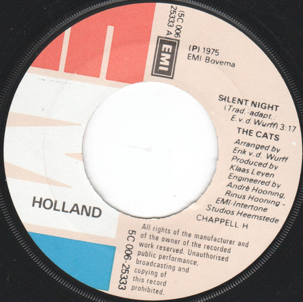 The Cats : Silent Night  (7", Single)
