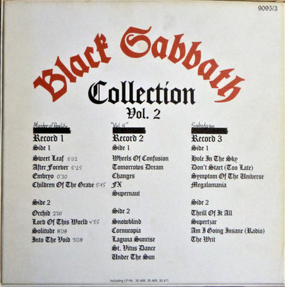 Black Sabbath : Collection Vol. 2 (LP, Album, RE + LP, Album, RE + LP, Album, RE + Bo)