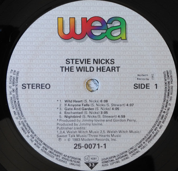 Stevie Nicks : The Wild Heart (LP, Album)