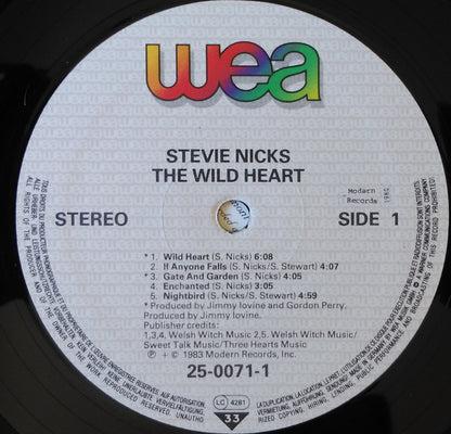 Stevie Nicks : The Wild Heart (LP, Album)