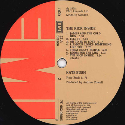 Kate Bush : The Kick Inside (LP, Album, Mat)