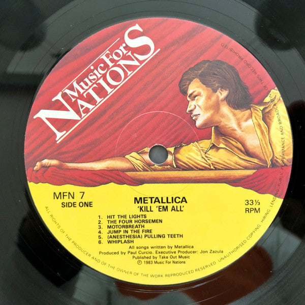 Metallica : Kill 'Em All (LP, Album, RP)