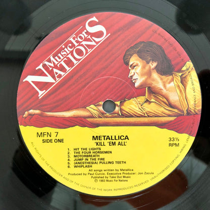 Metallica : Kill 'Em All (LP, Album, RP)