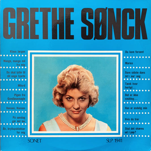 Grethe Sønck : 5 Års Succes'er Med Grethe Sønck (LP, Comp, RE)