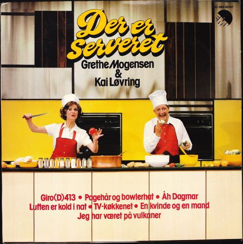 Grethe Mogensen & Kai Løvring : Der Er Serveret (LP)