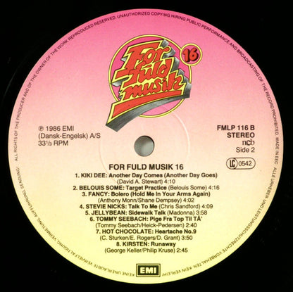 Various : For Fuld Musik 16 (LP, Comp)