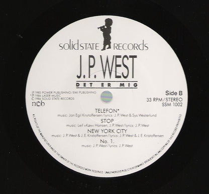 J.P. West : Det Er Mig (LP)